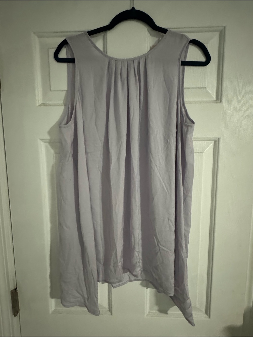 Michael Kors Women’s Sleeveless Pleated Lavender Top 1XL EUC